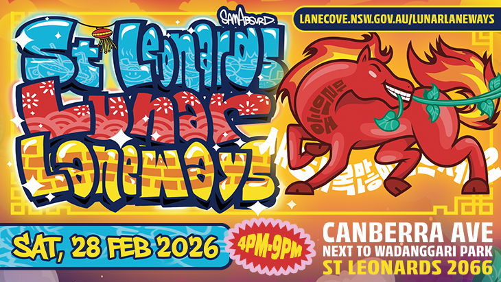 Lane Cove Council St Leonards Lunar Laneways