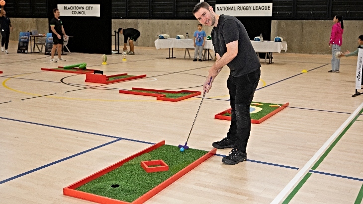 Play mini golf at ActiveFest