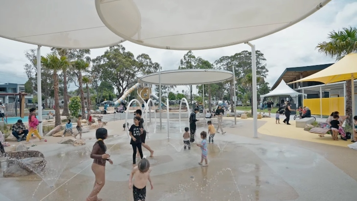 Laurie Ferguson Water Playground Granville Park