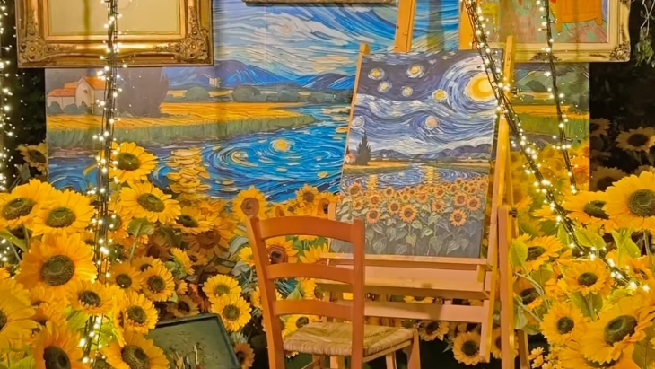 Sunflowers and Swirls at The Grounds