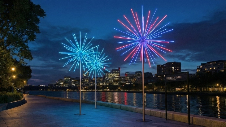 Electric Dandelions Barangaroo
