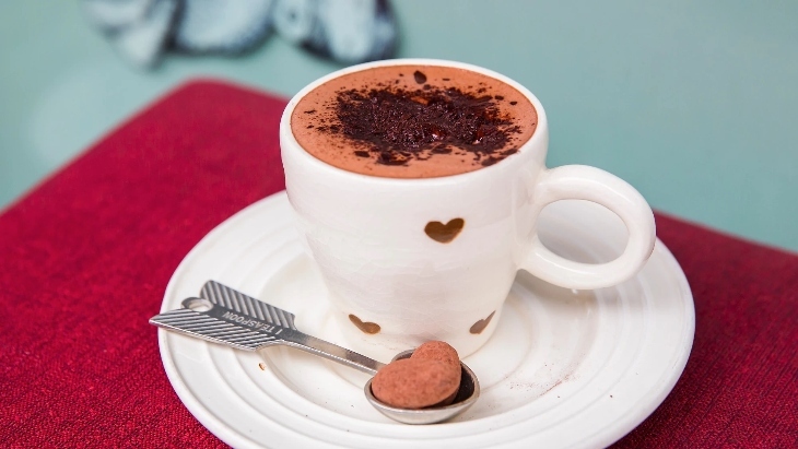 Cup of hot chocolate from Coco Chocolate Kirribilli