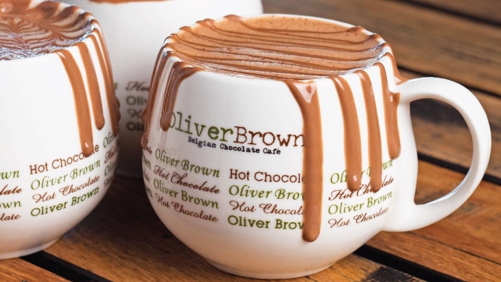 Cup of hot chocolate from Oliver Brown