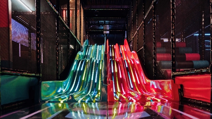 Slides at Tru Ninja Rouse Hill