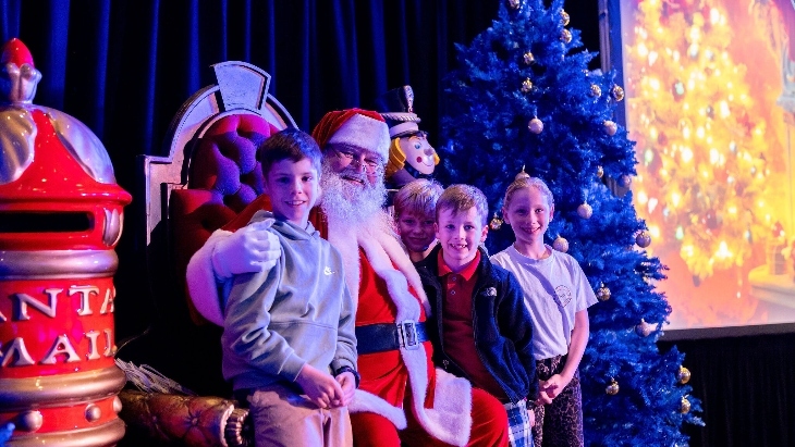 Kids on Santa's Lap - Yulefest at the Fairmont Resort