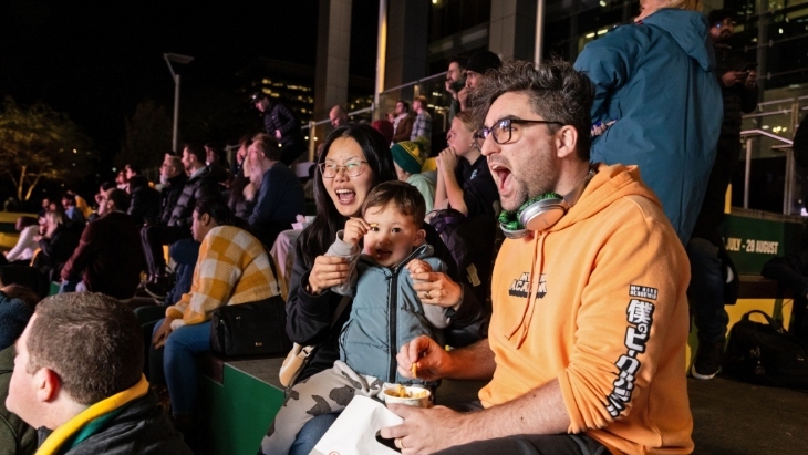 Socceroos Live Site Parramatta Square