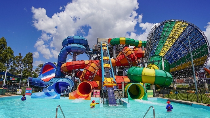 Raging Waters slides
