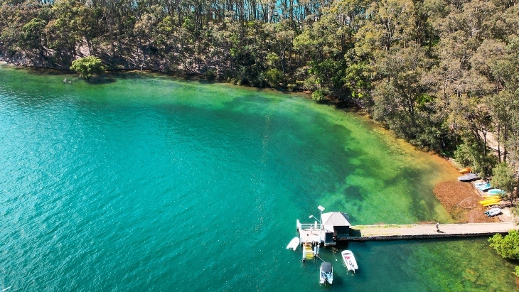 YHA Pittwater accommodation aerial view