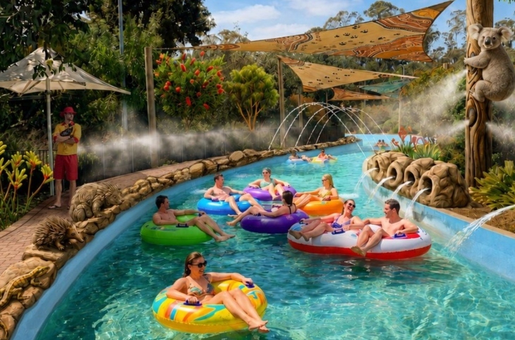Sydney Action park new dinosaur lagoon little rippers
