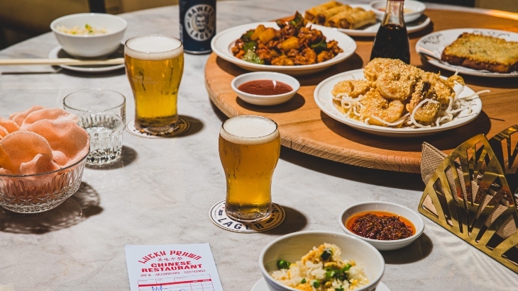 Table of food at The Bob Hawke Beer & Leisure Centre