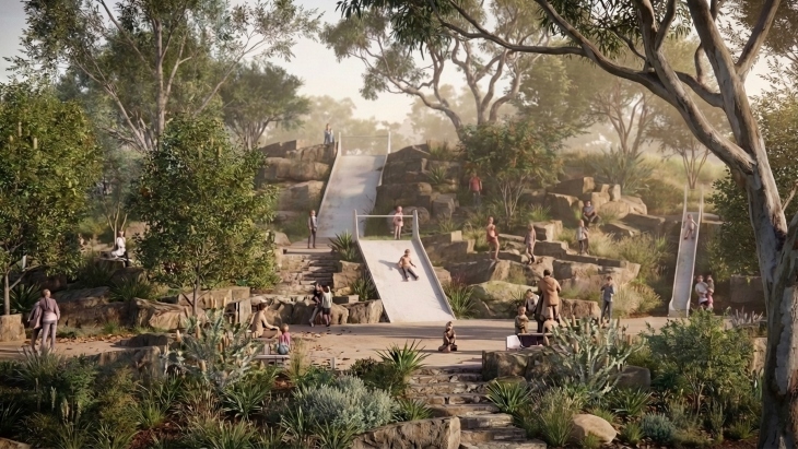 Artist's impression Moore Park South Playground
