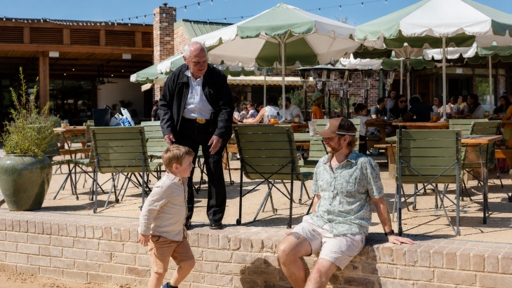 Father and son at The Vineyard Sydney