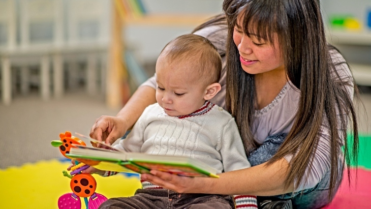 Mum and baby at Blacktown City Council Baby Rhyme Time
