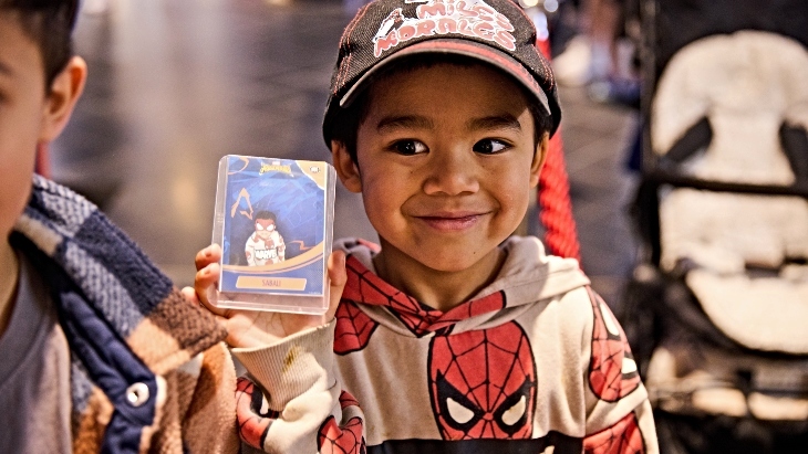 Child at Westfield's Free Marvel Activities