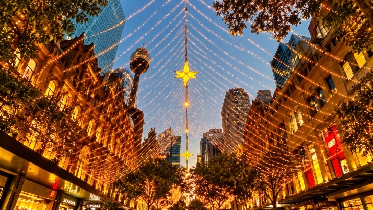 Canopy of Light at Pitt St Mall