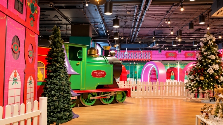 Santaland train at Myer