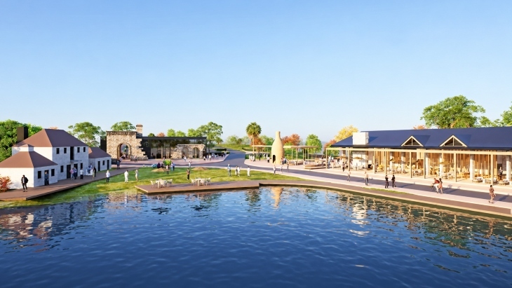 Artist's impression of the new Old Sydney Town