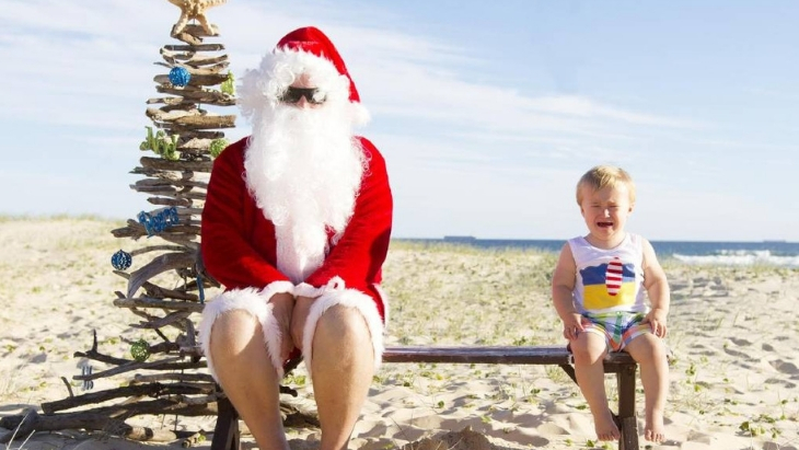 Santa by the Surf 