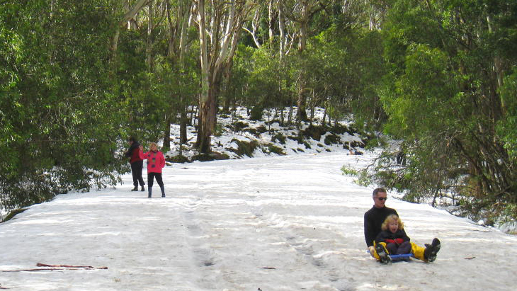 Snow near Melbourne