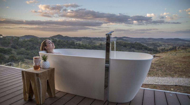 Sierra Escape outdoor bathtub