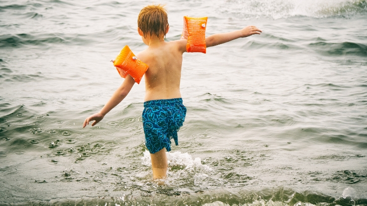 Kids at beach
