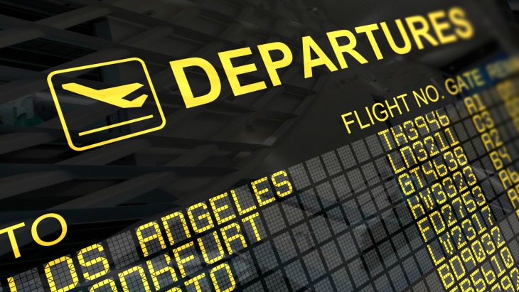 Departures airport