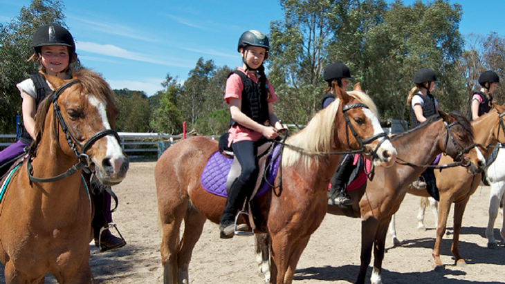 Where to take the kids for horse riding lessons in melbourne