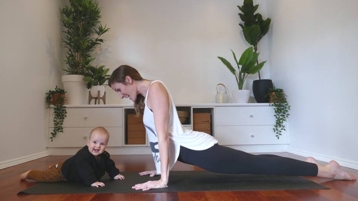 Mum and bub yoga updog yoga mamas