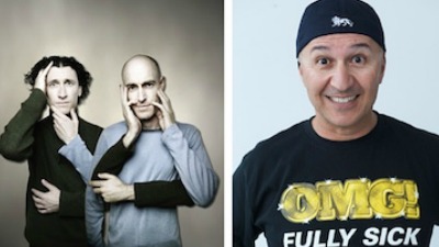 Make a wish foundation fundraiser moore park comedy club umbilical brothers cam knight