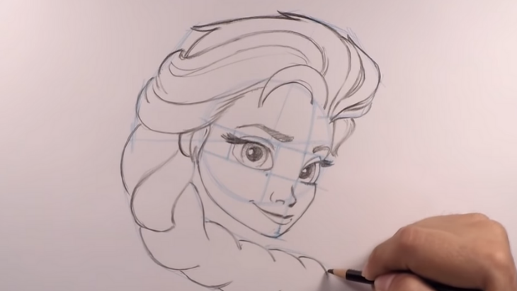 Draw Your Favourite Disney Characters - FREE Tutorials ellaslist