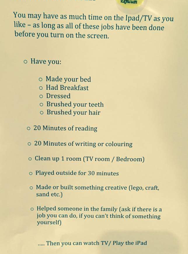 school holiday rules