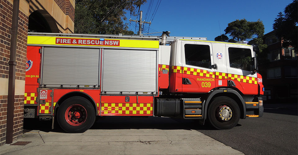 NSW Fire Station Open Day 2016 - Fire Engine Comes Out