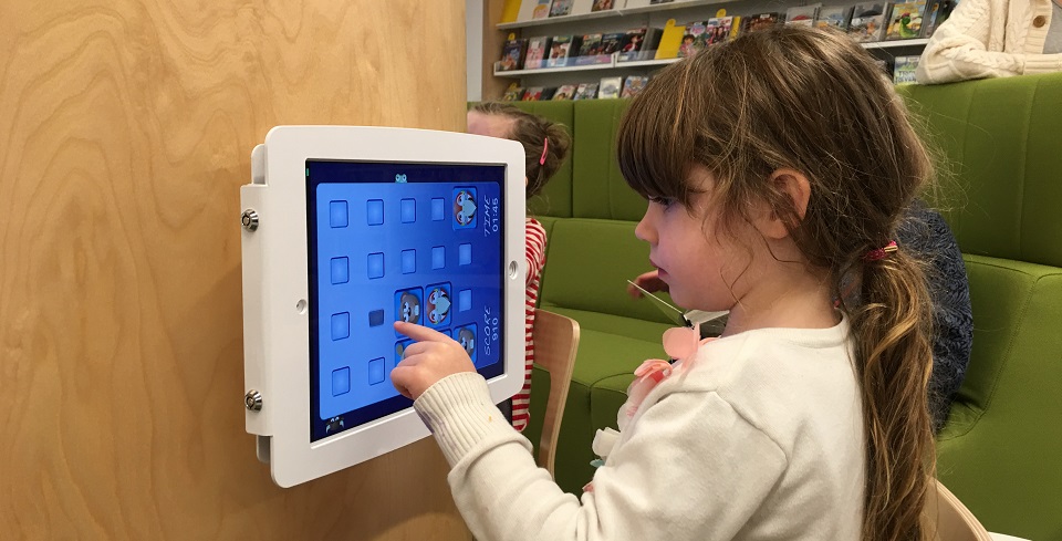 iPad area for kids at the Double Bay Library