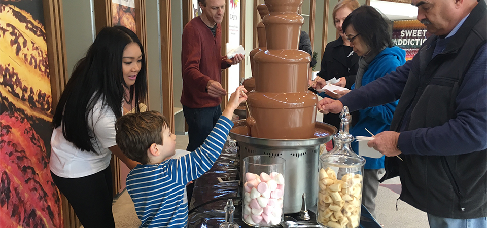 The Chocolate Fountain at Sweet Addiction