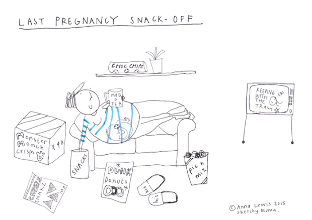 Woman illustrates what it's like to be a mother Anna Lewis Sketchy Muma