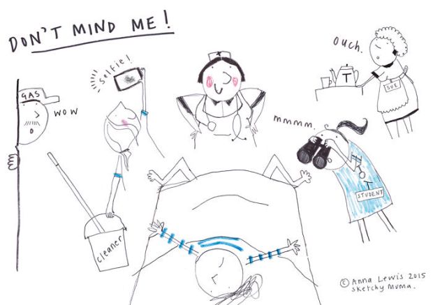 Woman illustrates what it's like to be a mother Anna Lewis Sketchy Muma