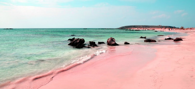 pink sand