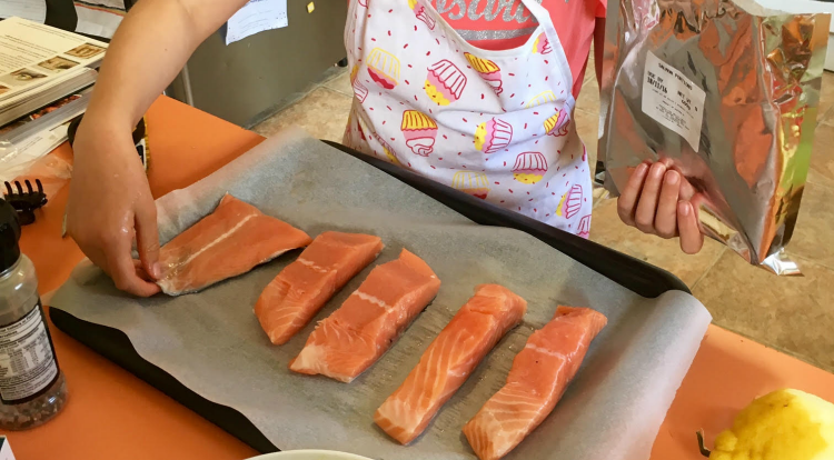 cooking salmon 1
