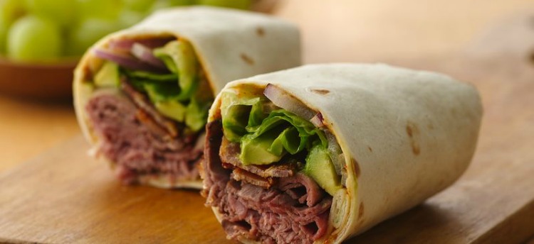 roast beef wrap