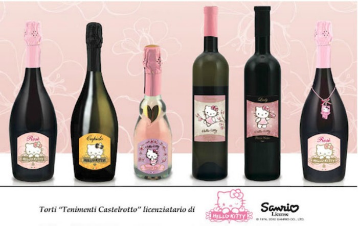 sanrio hello kitty wine